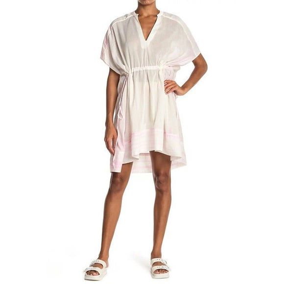 AllSaints ISME Boho Tie Dye Gauzy Lightweight Dress Swim Cover S Pink $135 - Picture 5 of 9